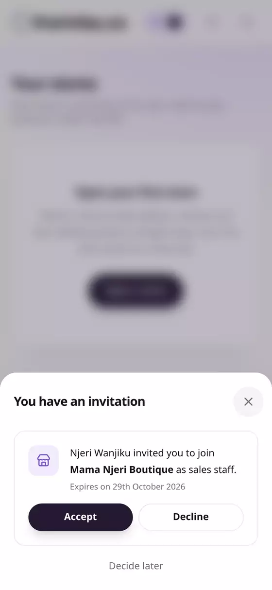 The invitation