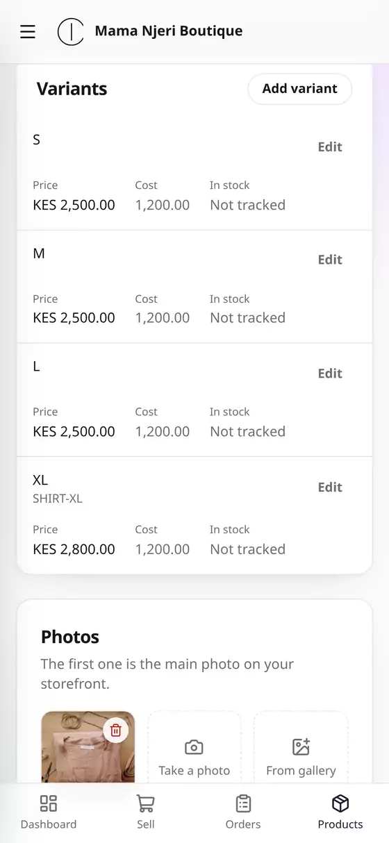 XL priced on its own