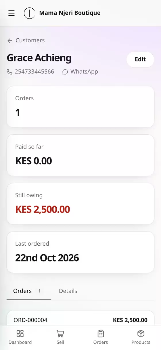 A customer