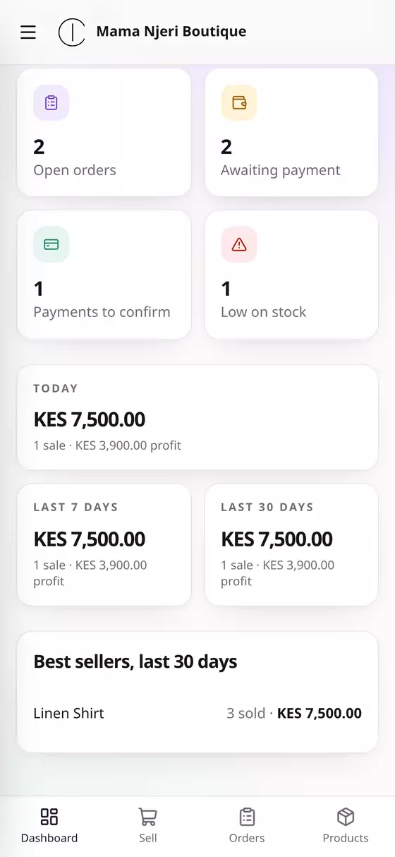 Payments to confirm