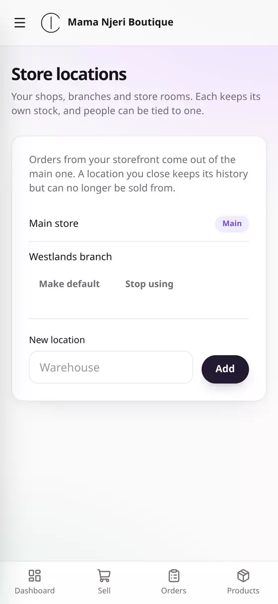 The new branch