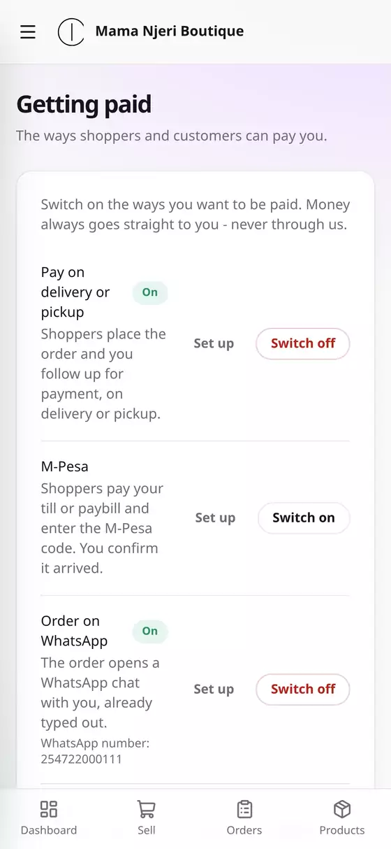 Getting paid: the ways shoppers can pay